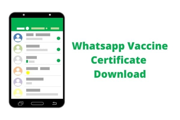 download covid vaccine certificate on whatsapp